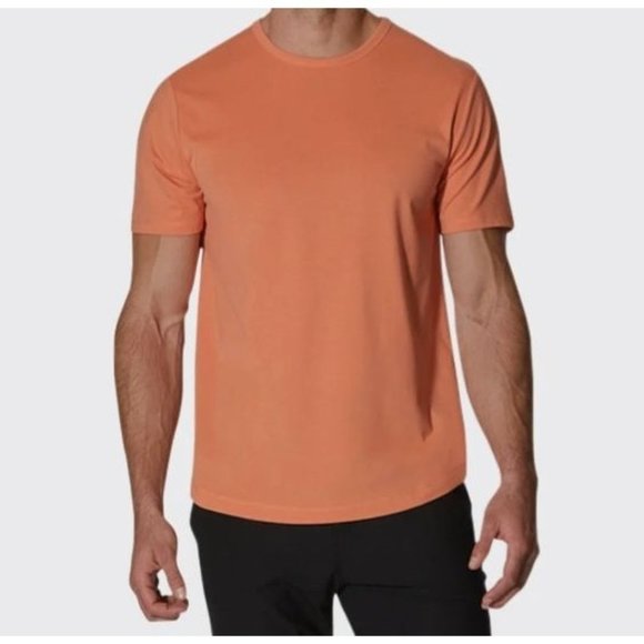 New Never Worn Men's CUTS AO Universal Curve-Hem Orange Tee Small - Picture 1 of 12